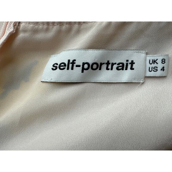 Self-Portrait Midi Tiered Floral Dress Size 4 - Picture 9 of 11